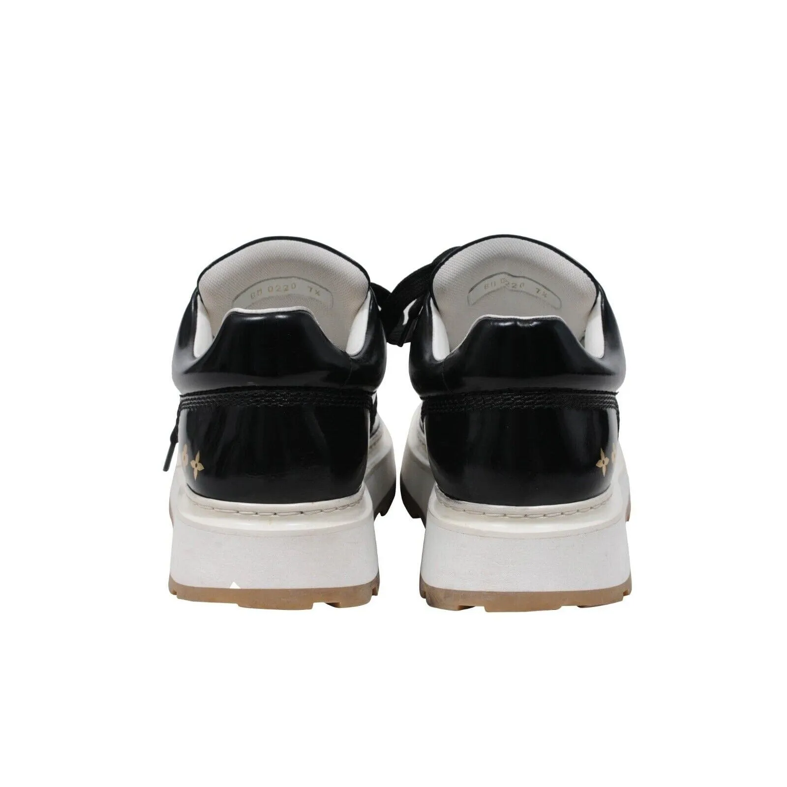 Abbesses Black Leather Chunky Derby Sneakers