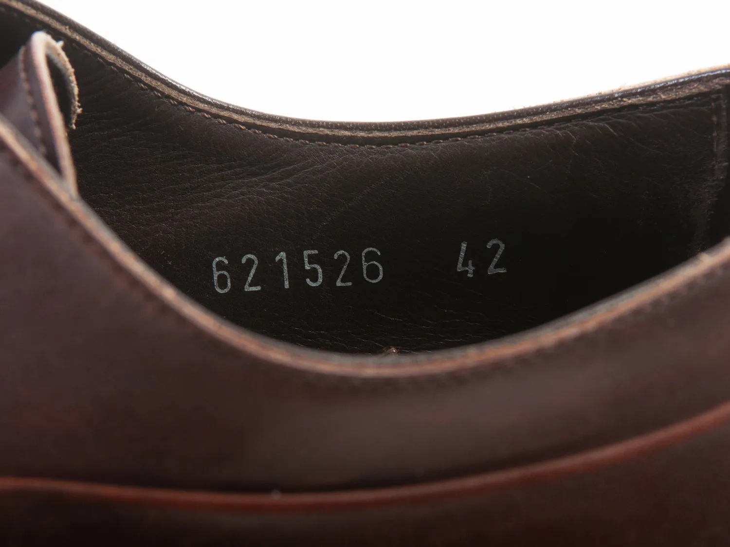 Canali Brown Leather Derby Shoes