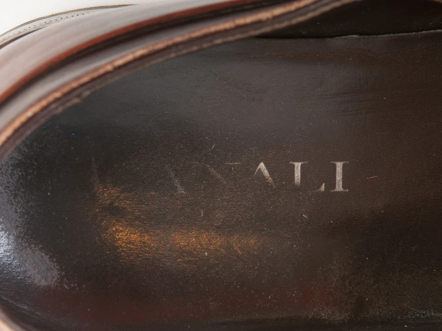 Canali Brown Leather Derby Shoes