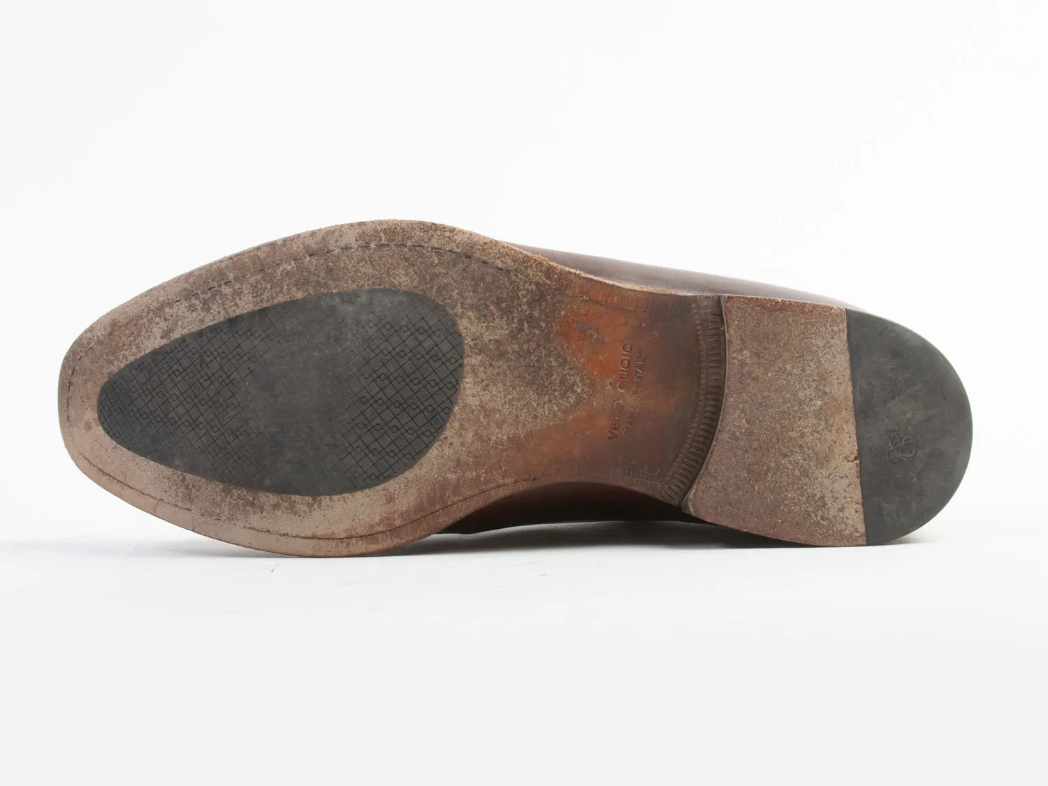 Canali Brown Leather Derby Shoes