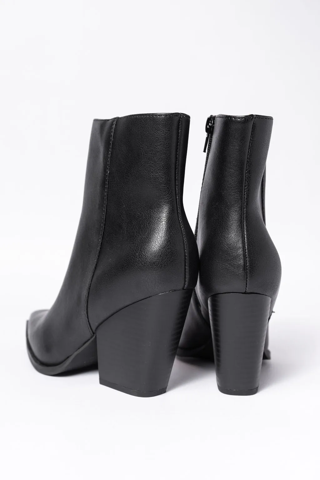 Ellison Black Pointed Toe Booties SALE