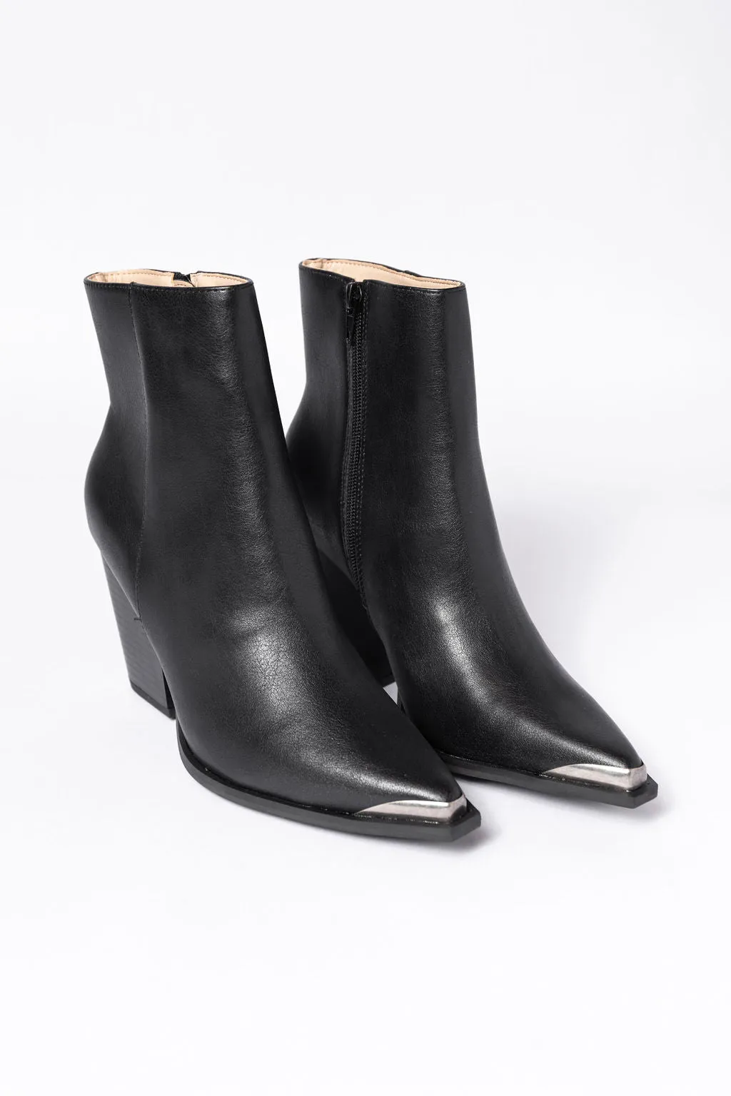 Ellison Black Pointed Toe Booties SALE