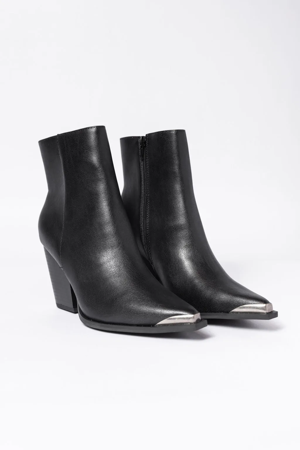 Ellison Black Pointed Toe Booties SALE