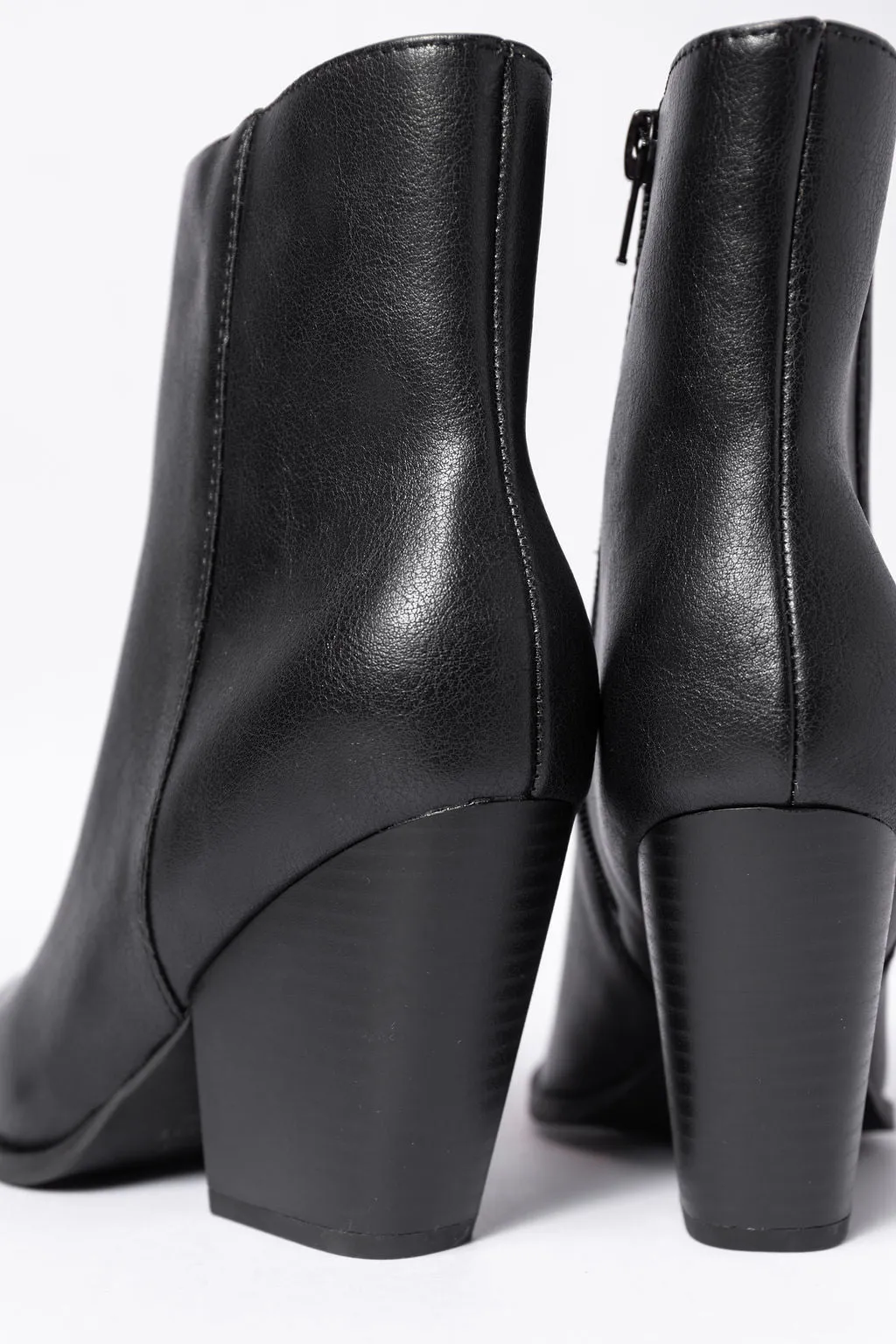Ellison Black Pointed Toe Booties SALE