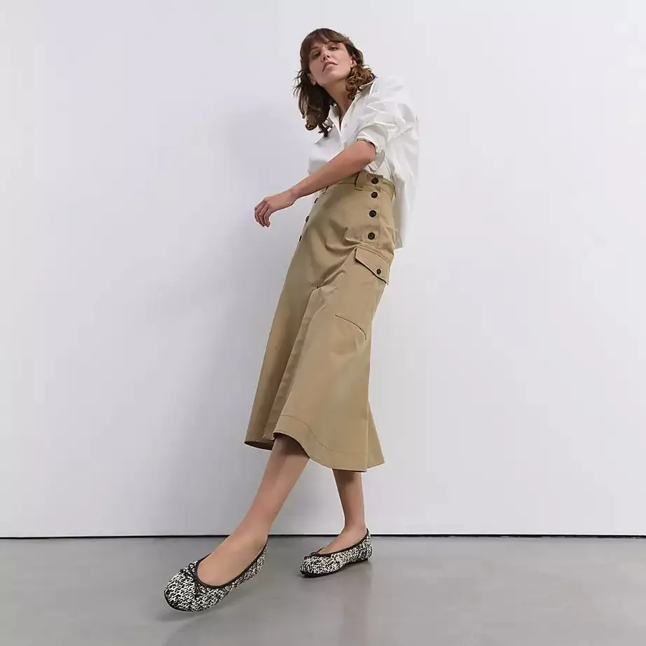 FitFlop Delicato Bow Woven Ballet Flats Black/Ivory Mix