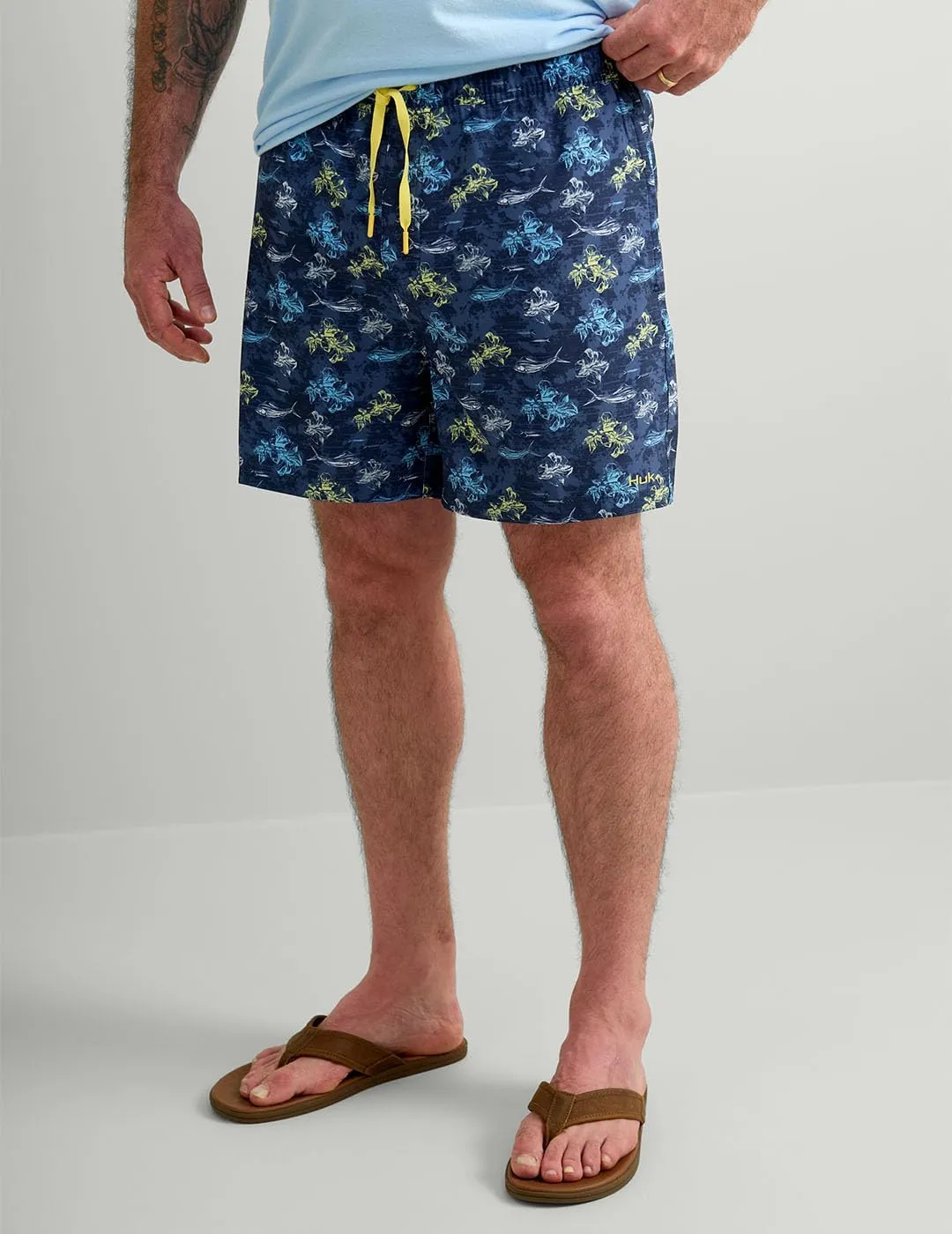 HUK Pursuit Volley Pattern, Quick-Dry Shorts for Men