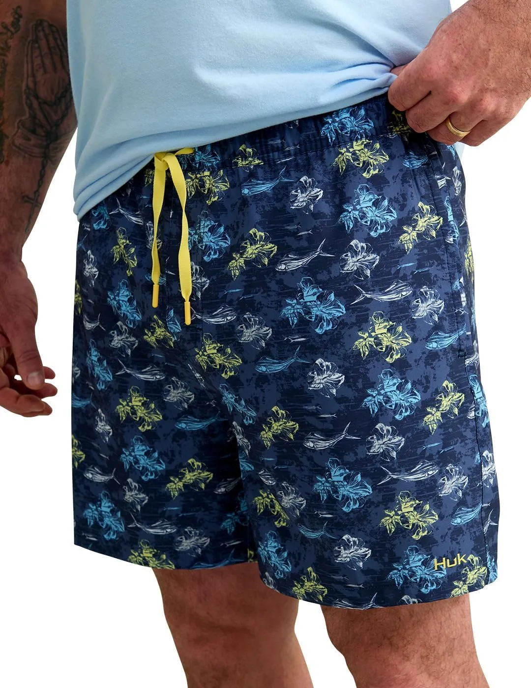 HUK Pursuit Volley Pattern, Quick-Dry Shorts for Men