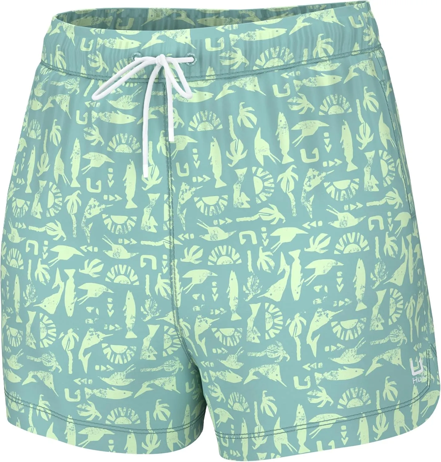 HUK Pursuit Volley Pattern, Quick-Dry Shorts for Women