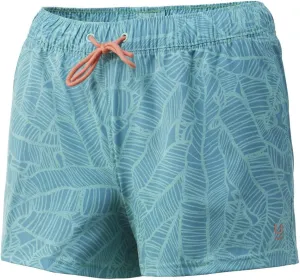 HUK Women's Volley Elastic Waist Quick-Dry Shorts  30 UPF