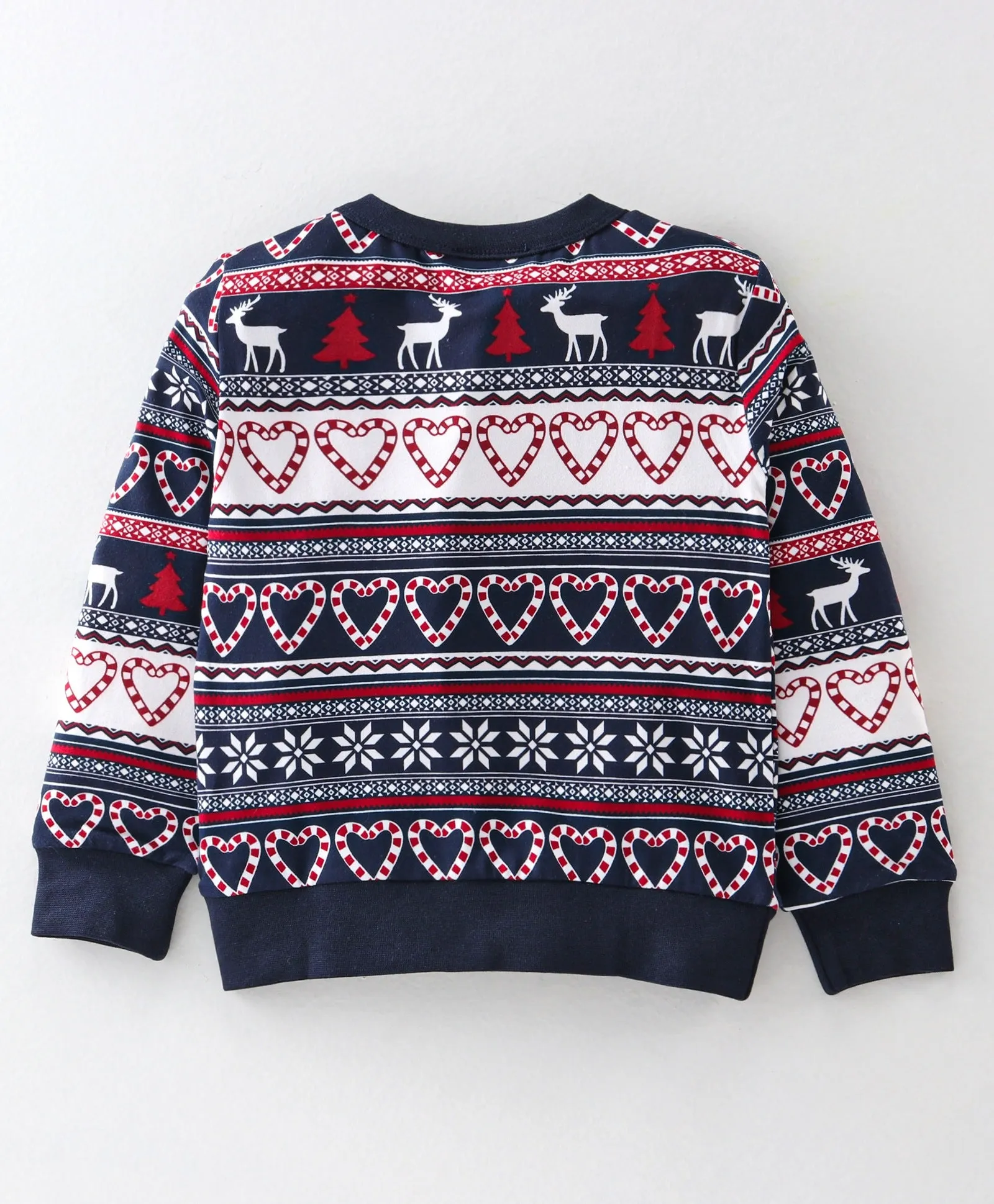 Jacquard Printed Sweatshirt Jogger Set