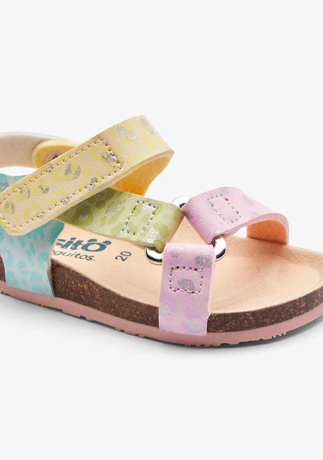 Leo / Multi Glitter Bio Strips Sandals