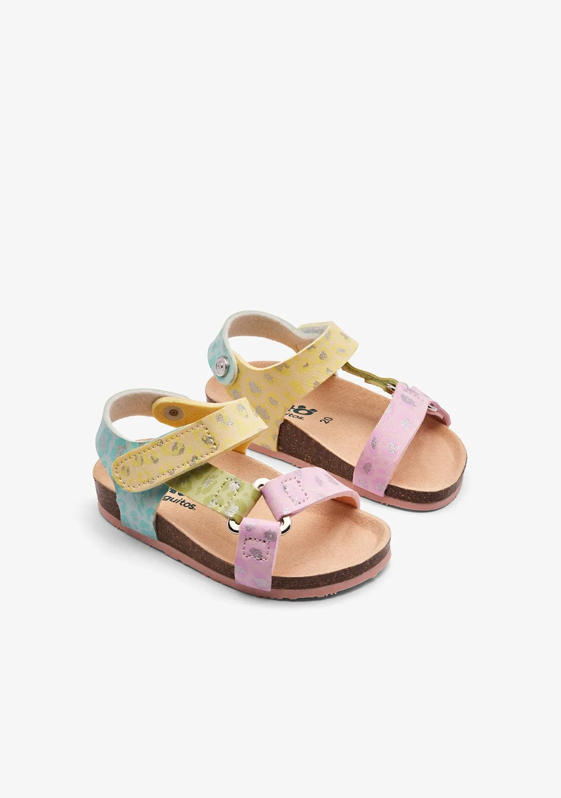 Leo / Multi Glitter Bio Strips Sandals