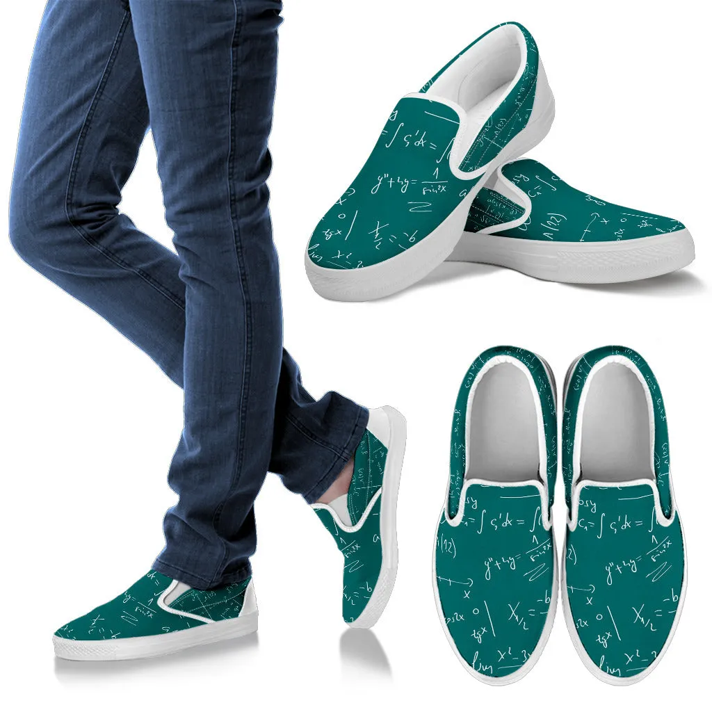 Math Teacher Slip Ons