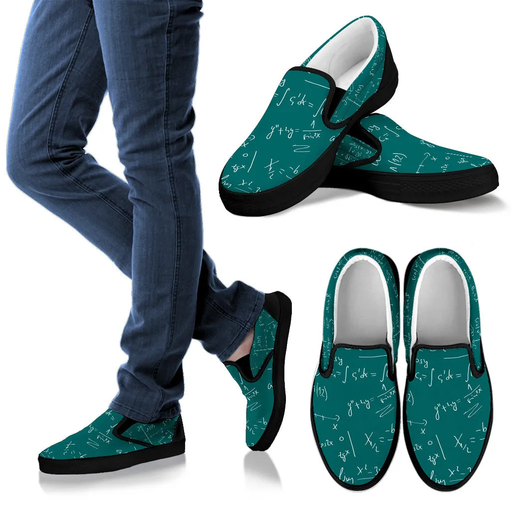 Math Teacher Slip Ons