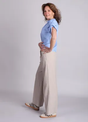mbyM Cristiana Long-M broek linnen beige