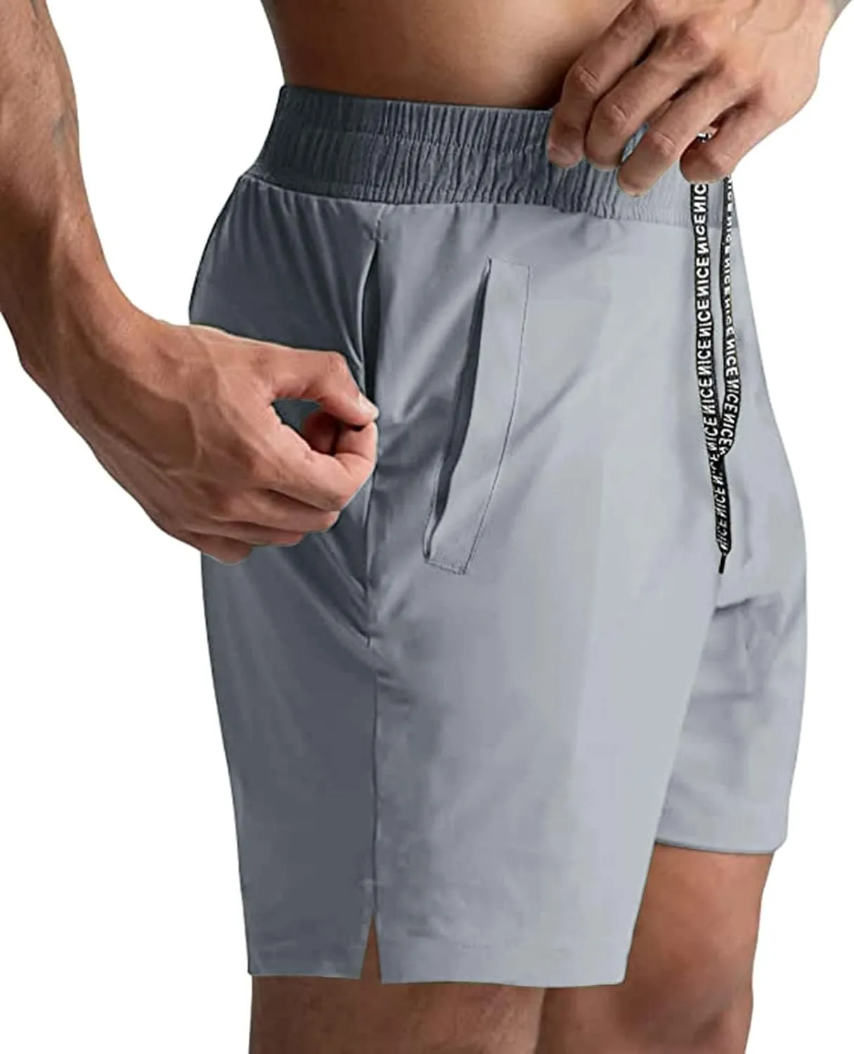 Mens Athletic Shorts Quick Dry Gym Workout Shorts Men Lightweight Sports Running Shorts with Pockets