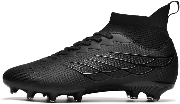 Men's Soccer Cleats Football Cleats for Mens Big Boys High-Top Non-Slip Spikes Shoes for Youth Professional Training Turf Indoor Outdoor Sneaker