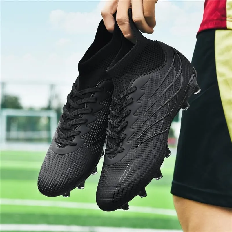 Men's Soccer Cleats Football Cleats for Mens Big Boys High-Top Non-Slip Spikes Shoes for Youth Professional Training Turf Indoor Outdoor Sneaker