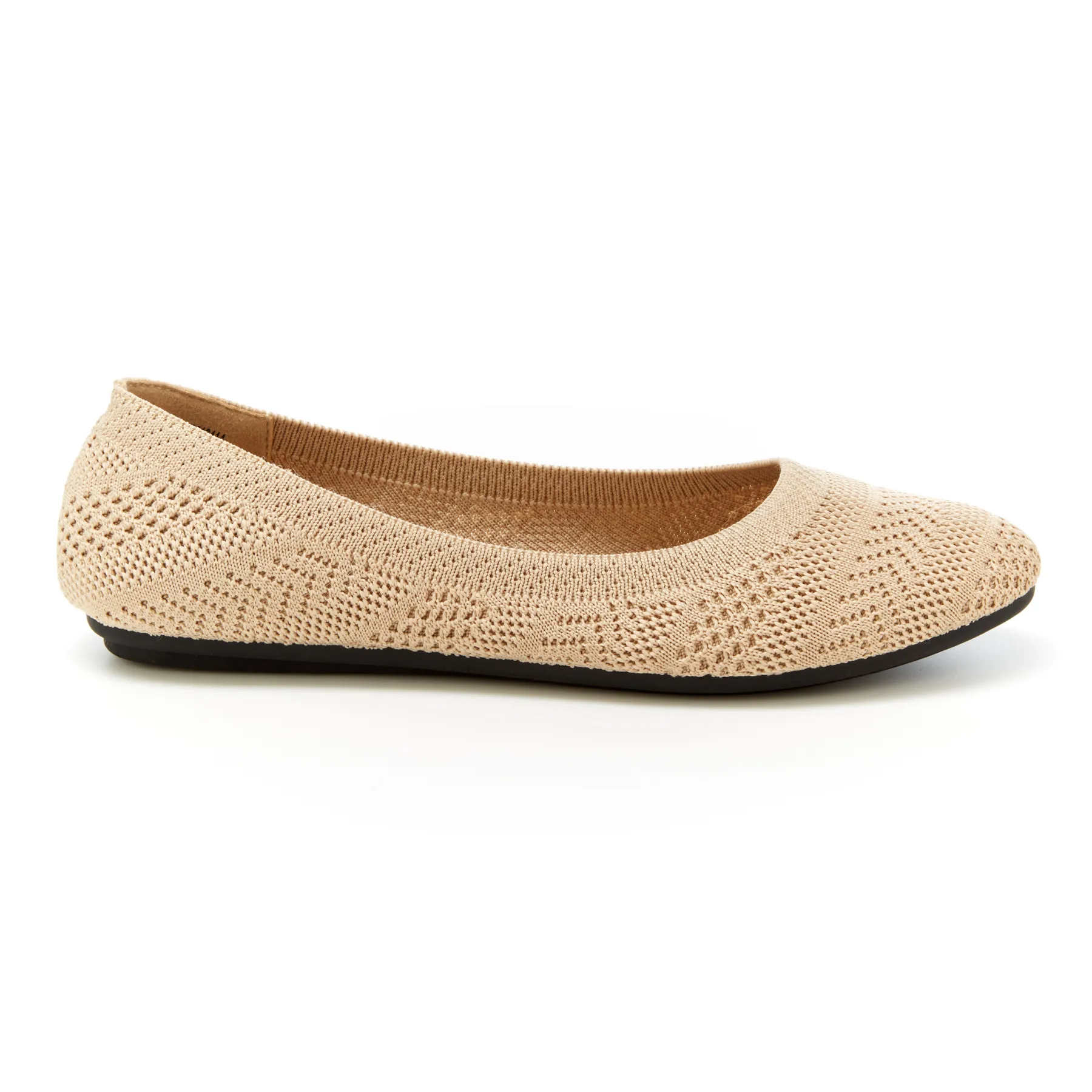 Round Toe Knit Top Flats (Narelle)