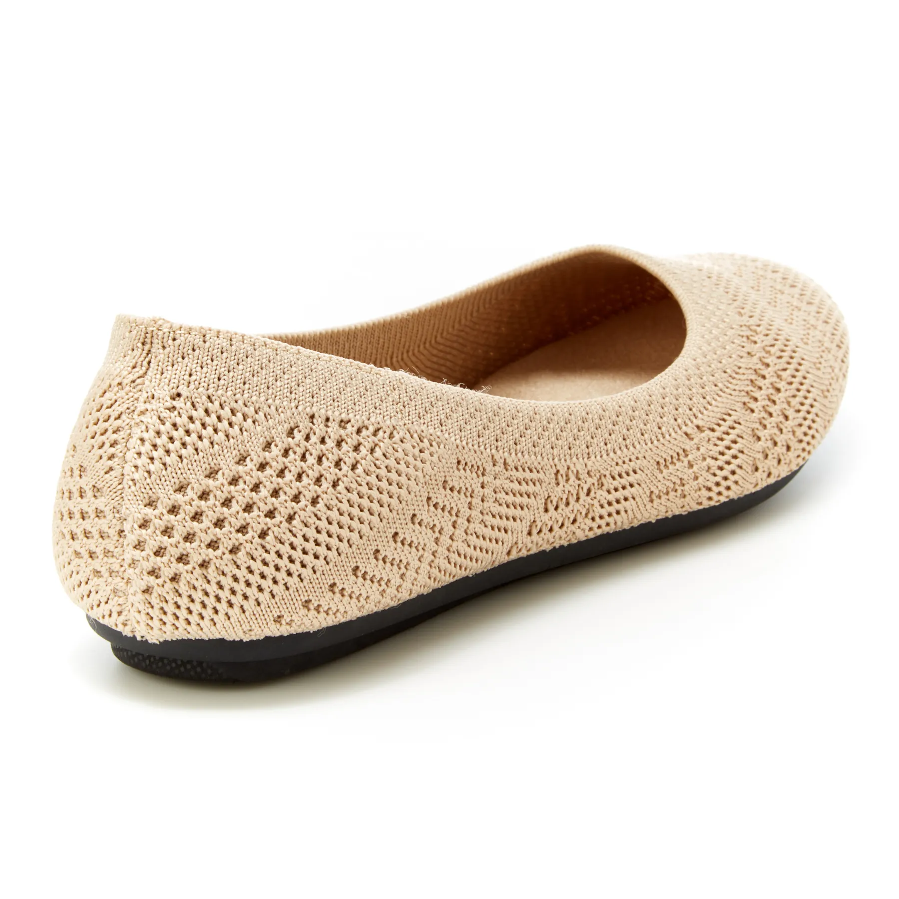 Round Toe Knit Top Flats (Narelle)