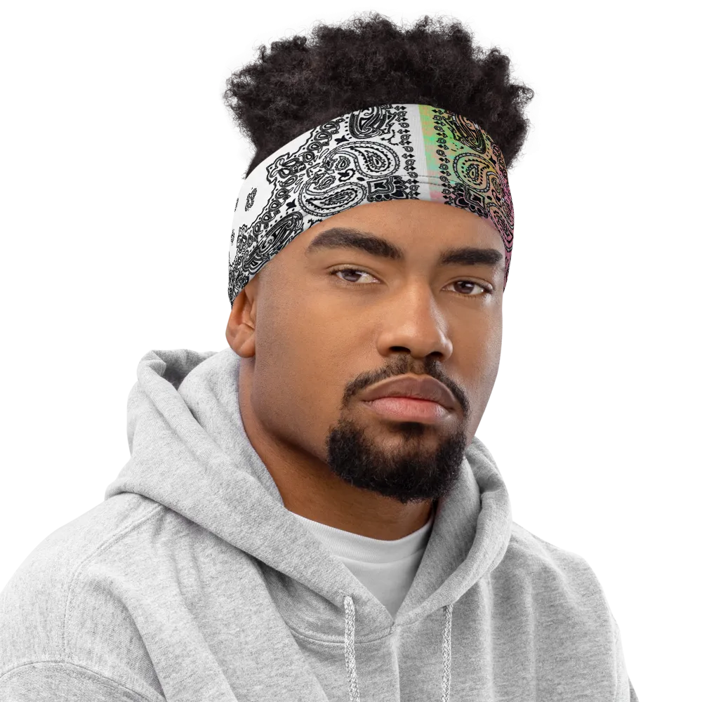 ROYAL ICONIC | Bandana Flag Tie Dye Acid Wash Aether Pour Unisex 3-in-1 Facemask Gaiter HueMan Gang Cray On Color Cloud Pink Neon Vaporwave