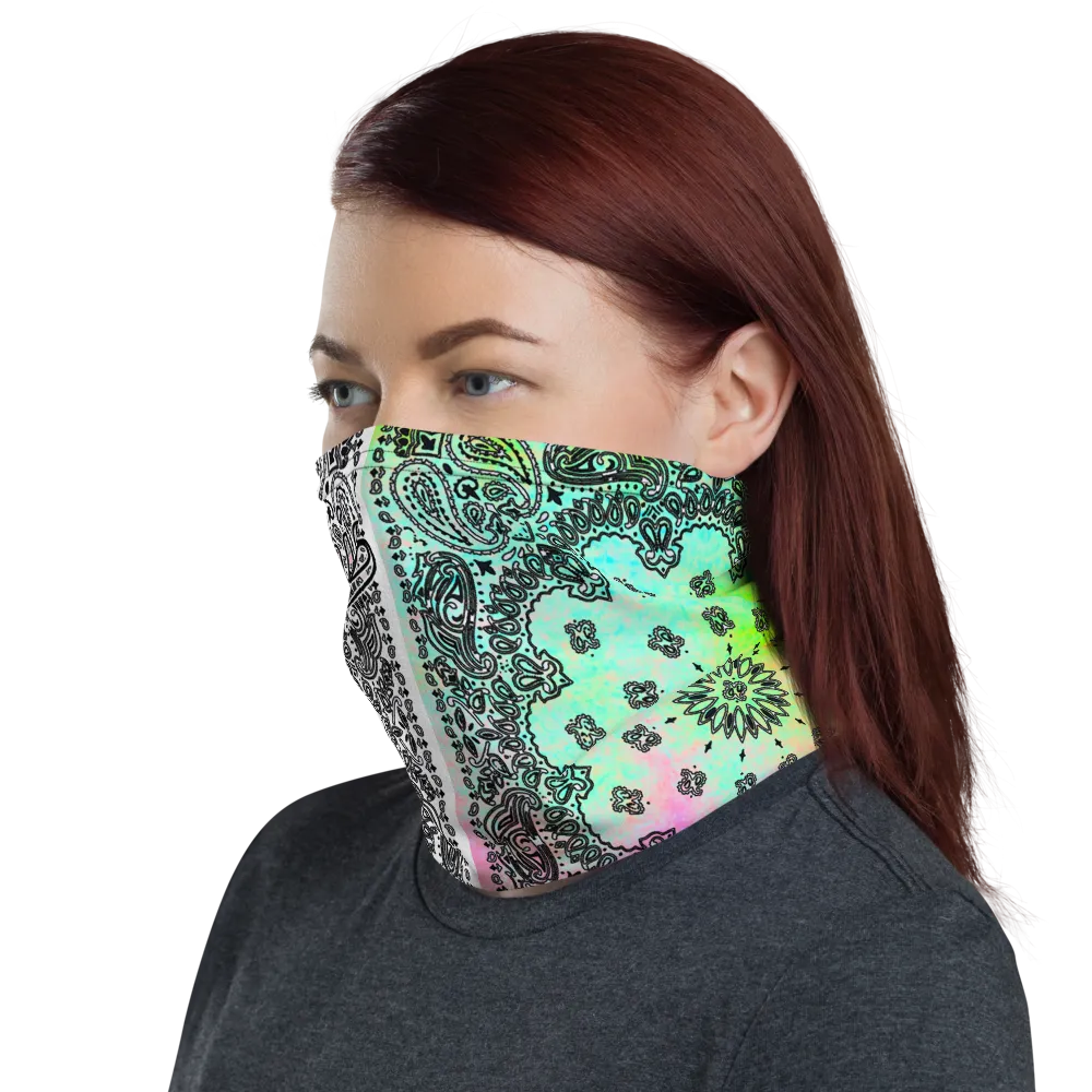 ROYAL ICONIC | Bandana Flag Tie Dye Acid Wash Aether Pour Unisex 3-in-1 Facemask Gaiter HueMan Gang Cray On Color Cloud Pink Neon Vaporwave