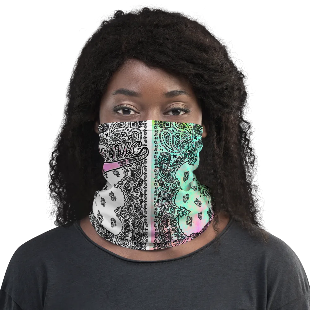 ROYAL ICONIC | Bandana Flag Tie Dye Acid Wash Aether Pour Unisex 3-in-1 Facemask Gaiter HueMan Gang Cray On Color Cloud Pink Neon Vaporwave