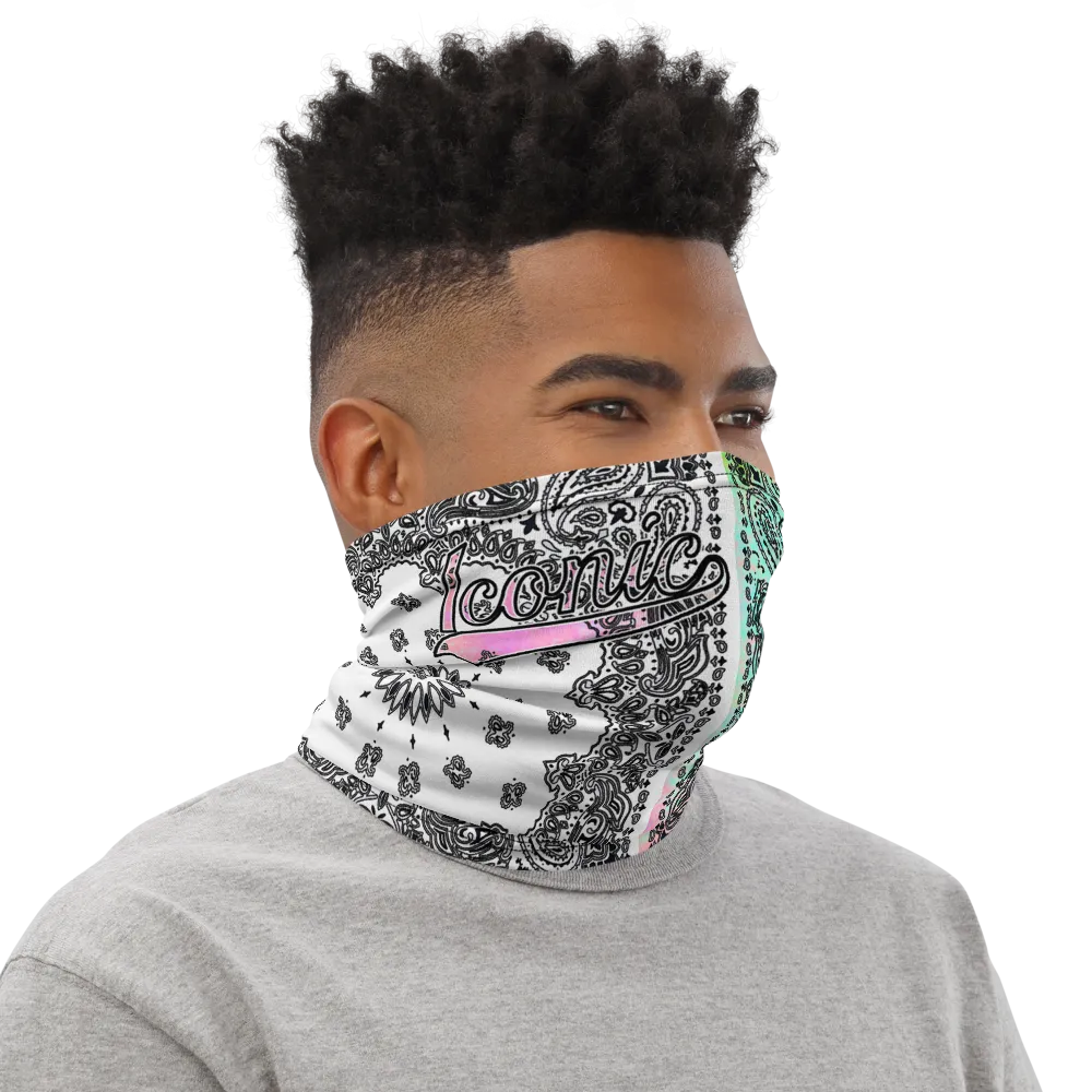 ROYAL ICONIC | Bandana Flag Tie Dye Acid Wash Aether Pour Unisex 3-in-1 Facemask Gaiter HueMan Gang Cray On Color Cloud Pink Neon Vaporwave