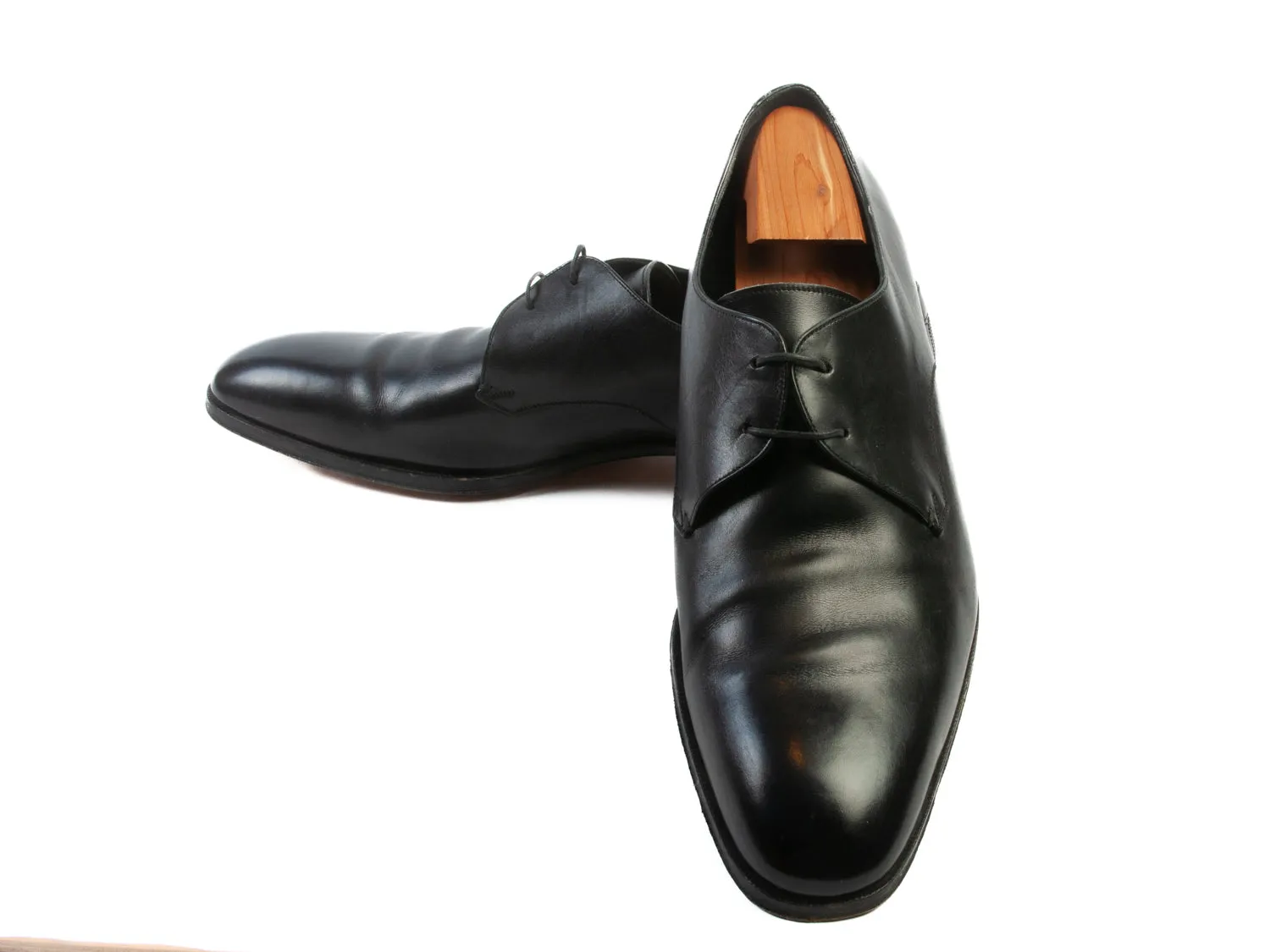 Salvatore Ferragamo Black Derby Shoes