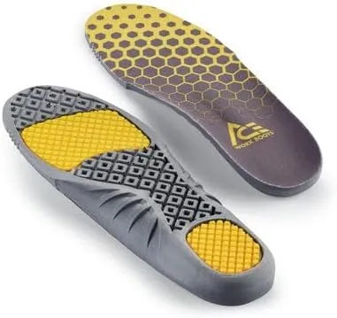 Shoes For Crews Comfort Insole with Gel for Men's, Women's, Inserts to Fit Work Boots and Shoes - Arch Support & Shock Absorption,Men's 6, Women's 7