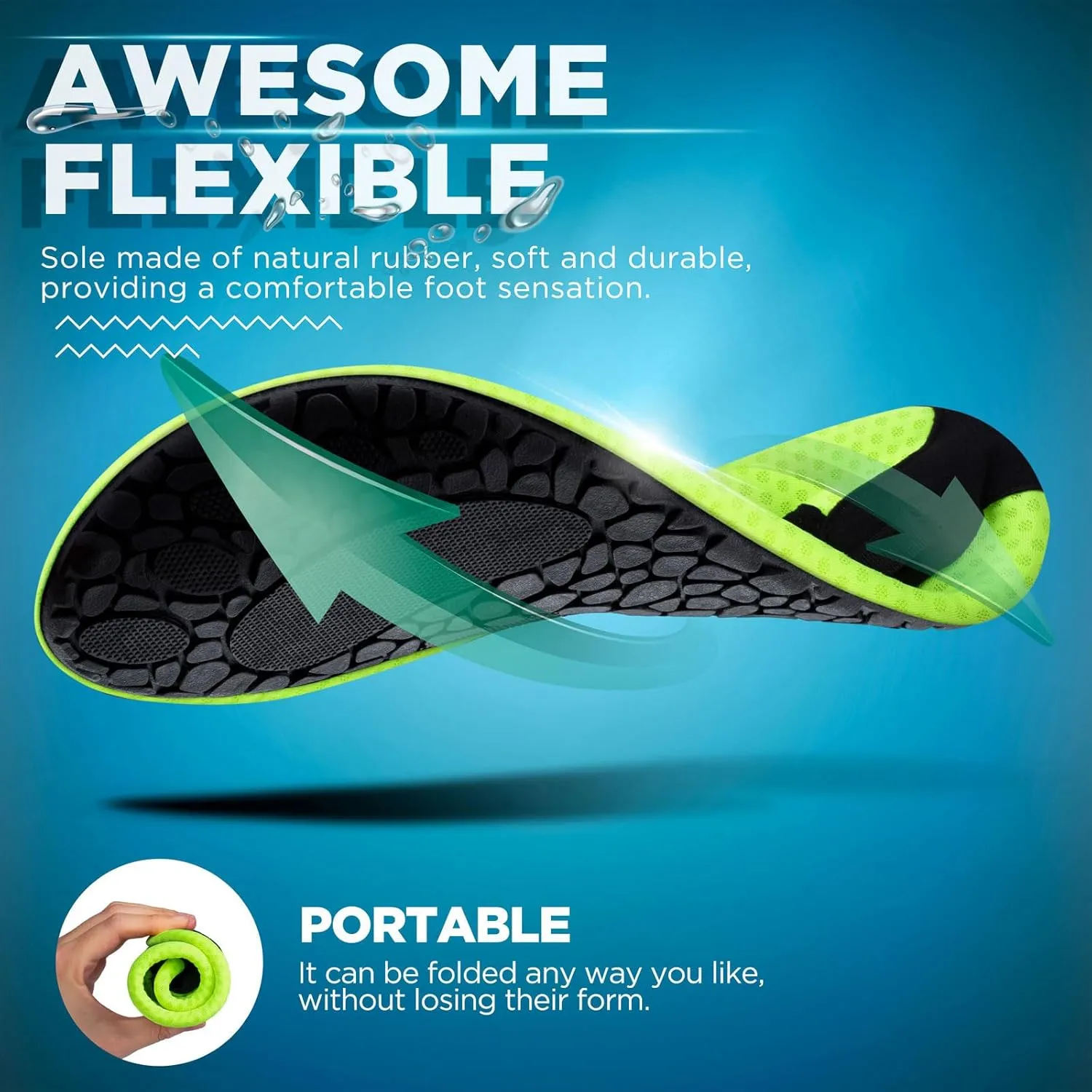 SIMARI Water Shoes for Women Men Swim Aqua Socks Beach Pool Essentials Barefoot Surf River Boat Kayak Sea Yoga Sand Exercise Sport Accessories Breathable Quick-Dry Adult Youth Kid Size SWS001