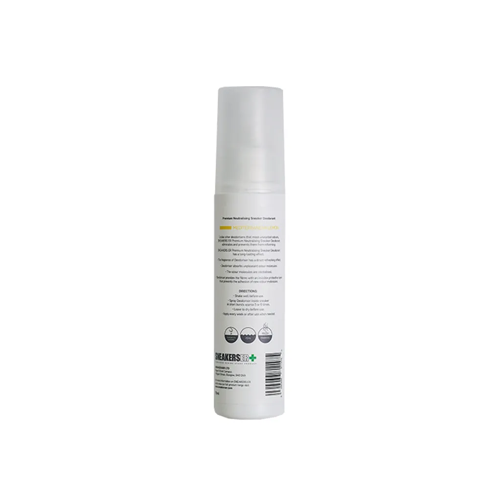 SneakersER  DEODORISER - Premium Neutralising Deodorant Mediterranian  Lemon 75ML