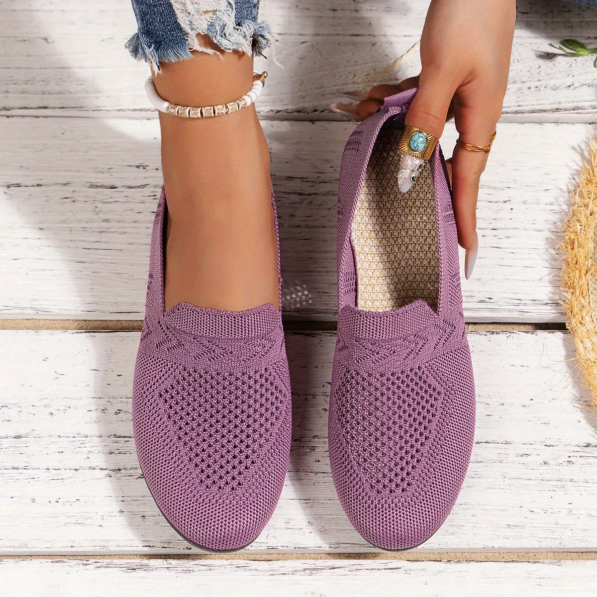 Womens Summer Casual Flat Loafers