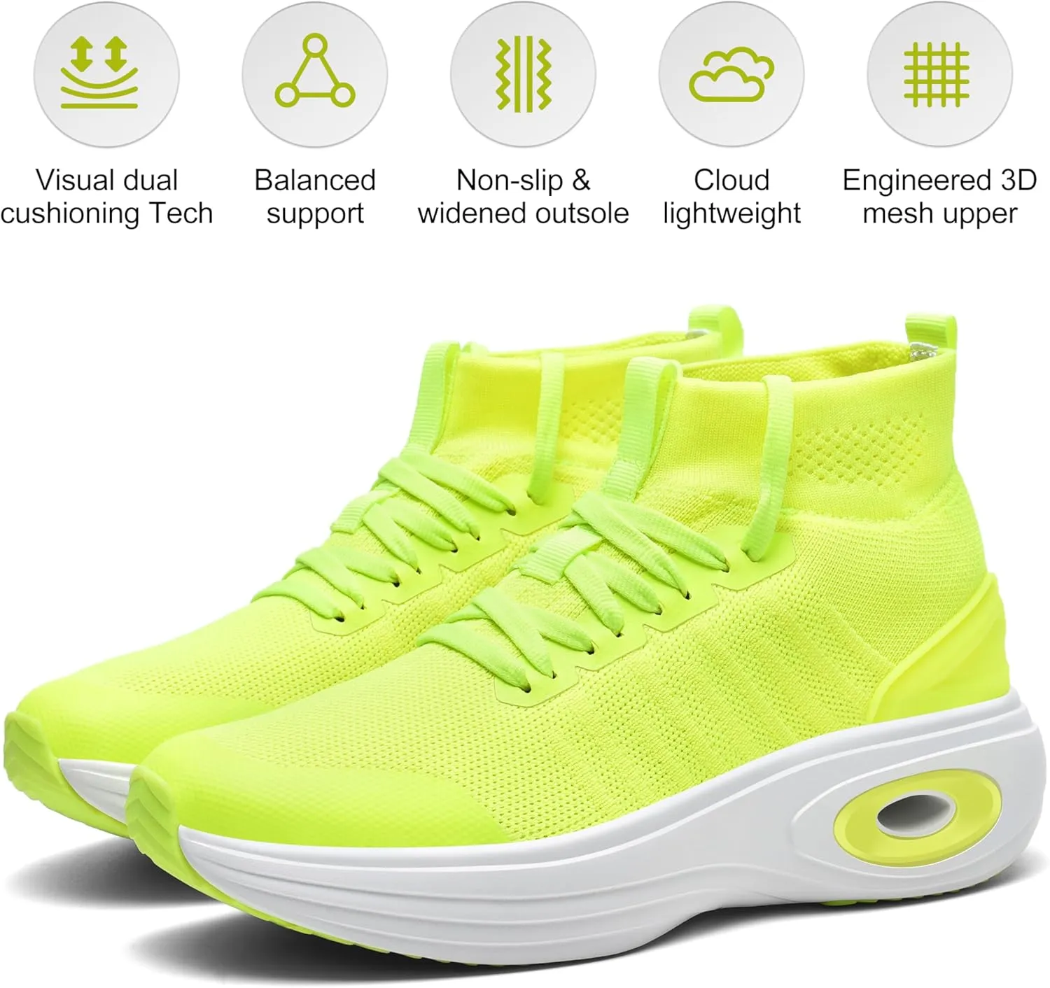 Women's Walking Shoes Comfortable Supportive Running Tennis Shoes Athletic Breathable Non Slip Lightweight Sneakers