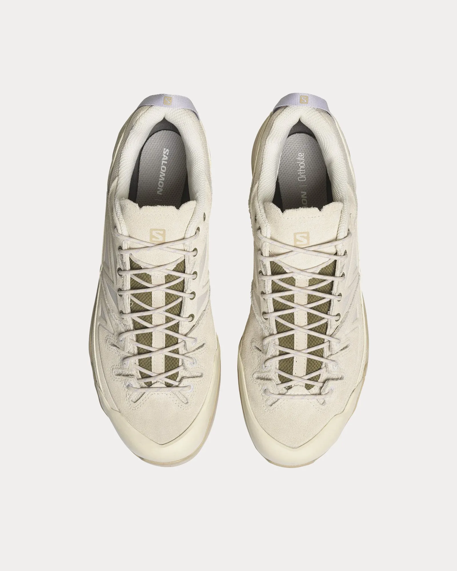 X-Alp Leather Almond Milk / White Pepper / Burnt Olive Low Top Sneakers