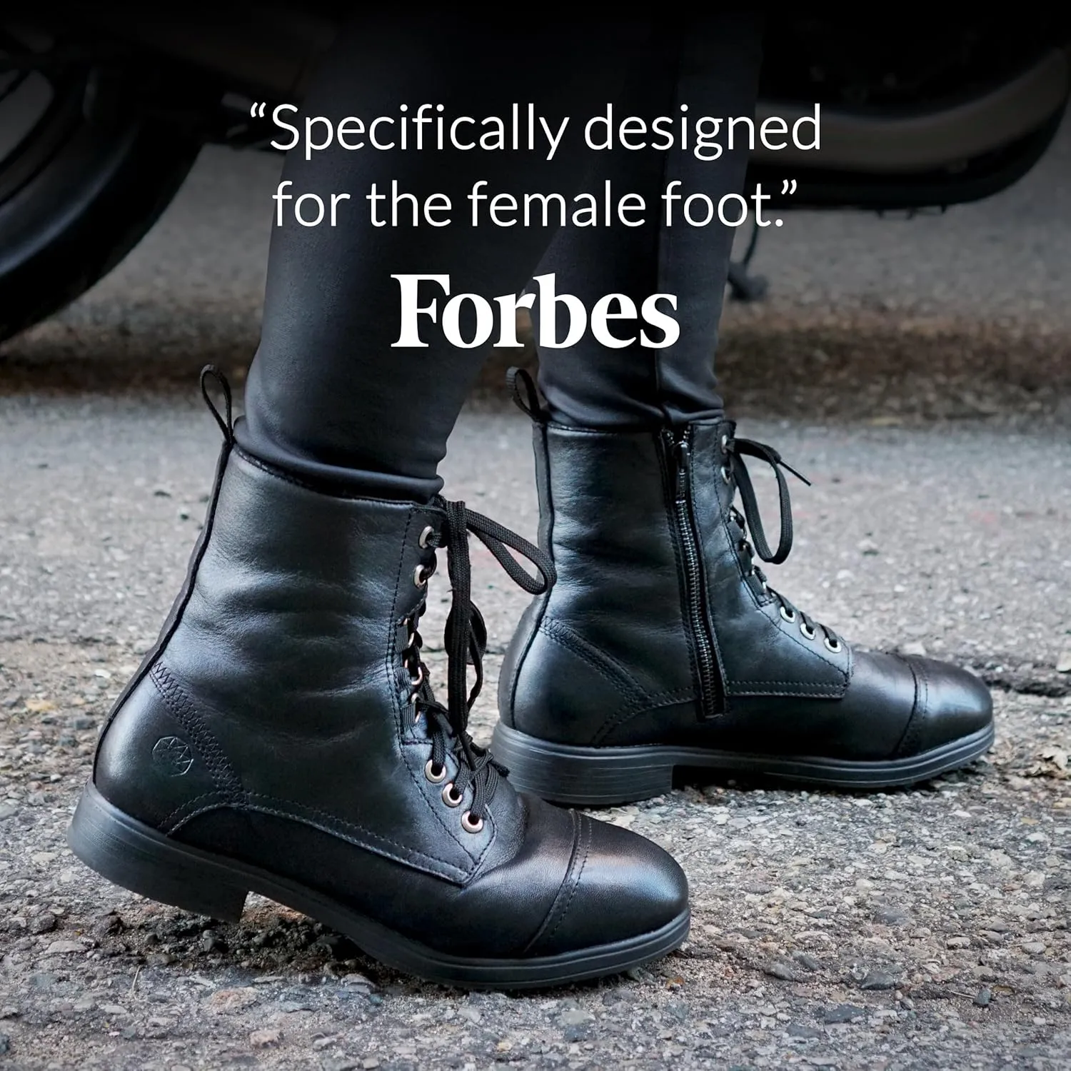 XENA Spice Womens Safety Steel Toe Work Boots, Premium Leather, Lightweight, Breathable, Comfortable, Slip Resistant, Laces and Side Zipper, ASTM F2413-18 Certified, OSHA Compliant, Jet Black Leather